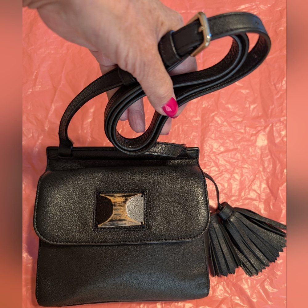Rare DKNY® Compact Pebbled Buttery Soft Tumbled Leather Crossbody Bag